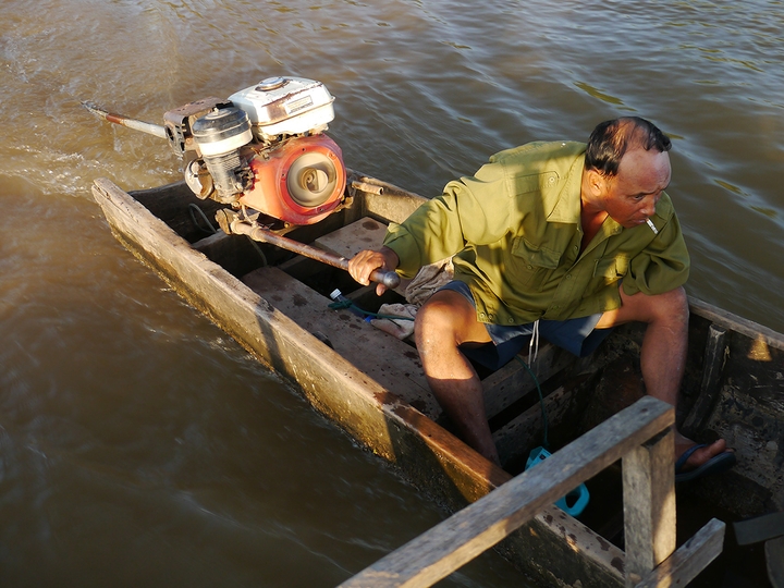 Mekong Wassertaxi nach Khong Island - Laos